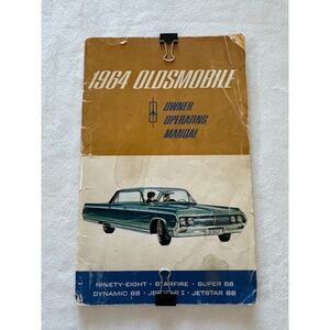 1964 Oldsmobile Owner's Manual‎ Ninety-Eight Starfire Dynamic 88 Jetstar